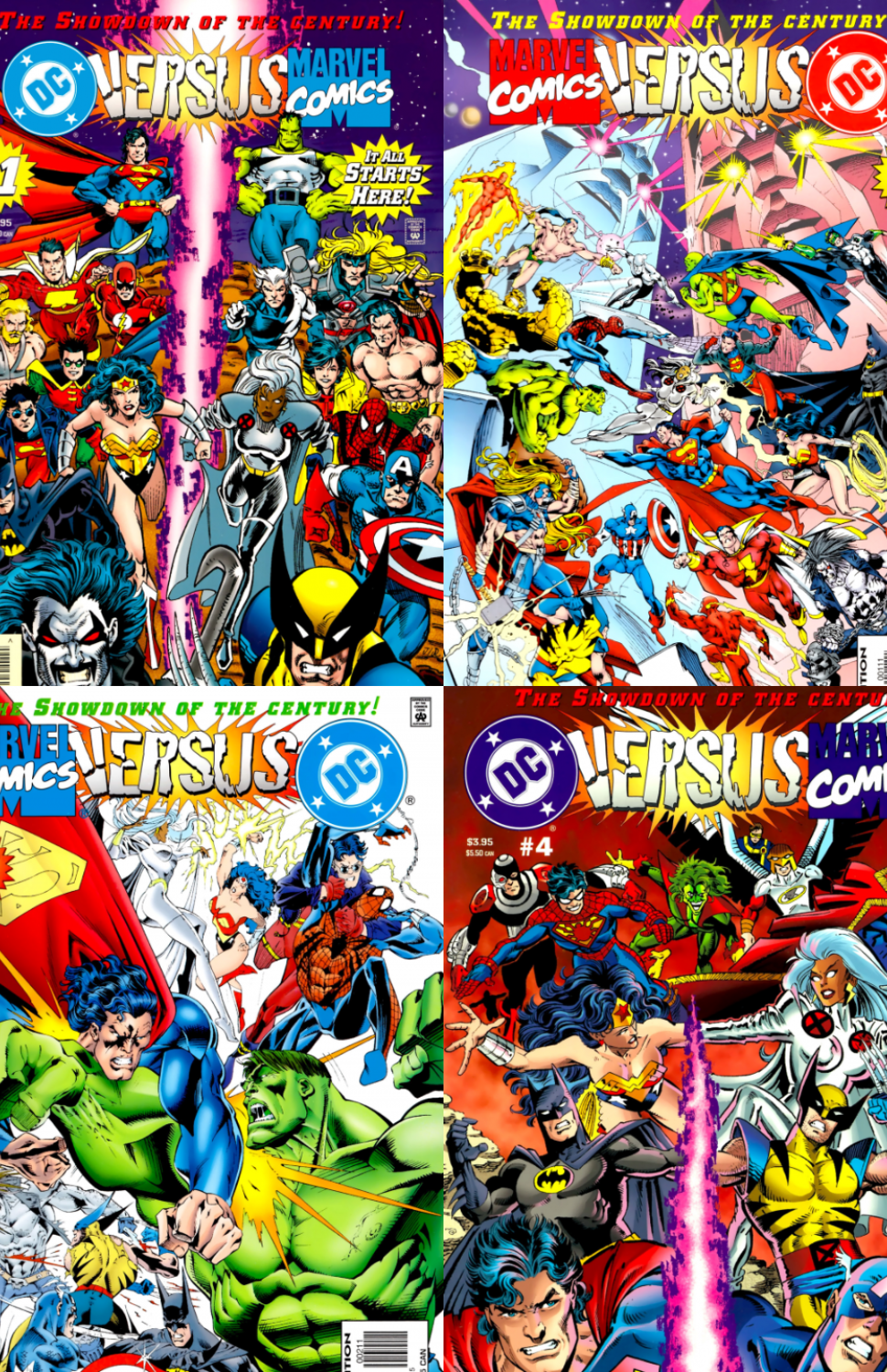 DC Versus Marvel Comics (1-4 Complete Set) [1996]