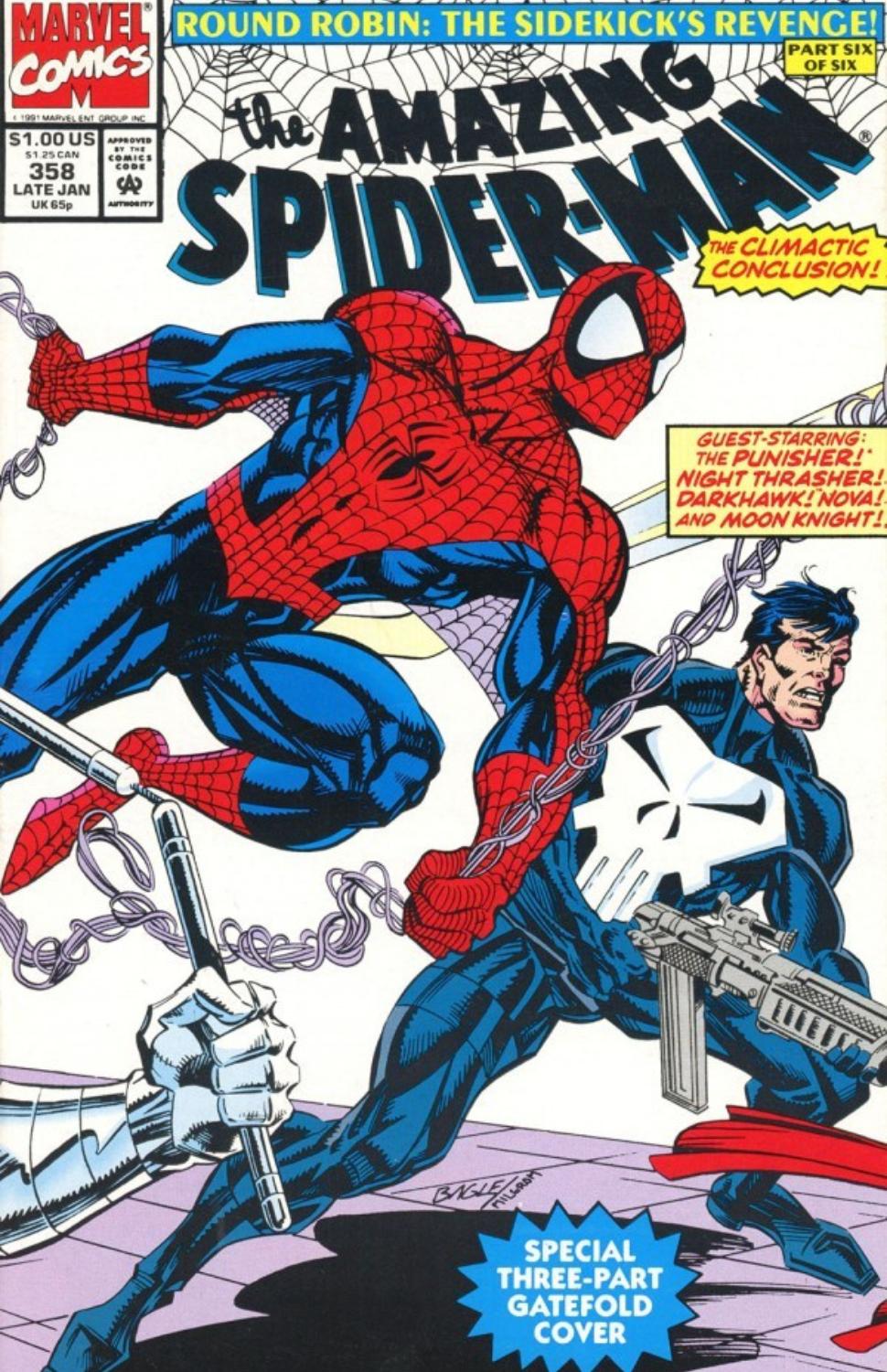 The Amazing Spider-Man #358 [Gatefold Wraparound Cover]