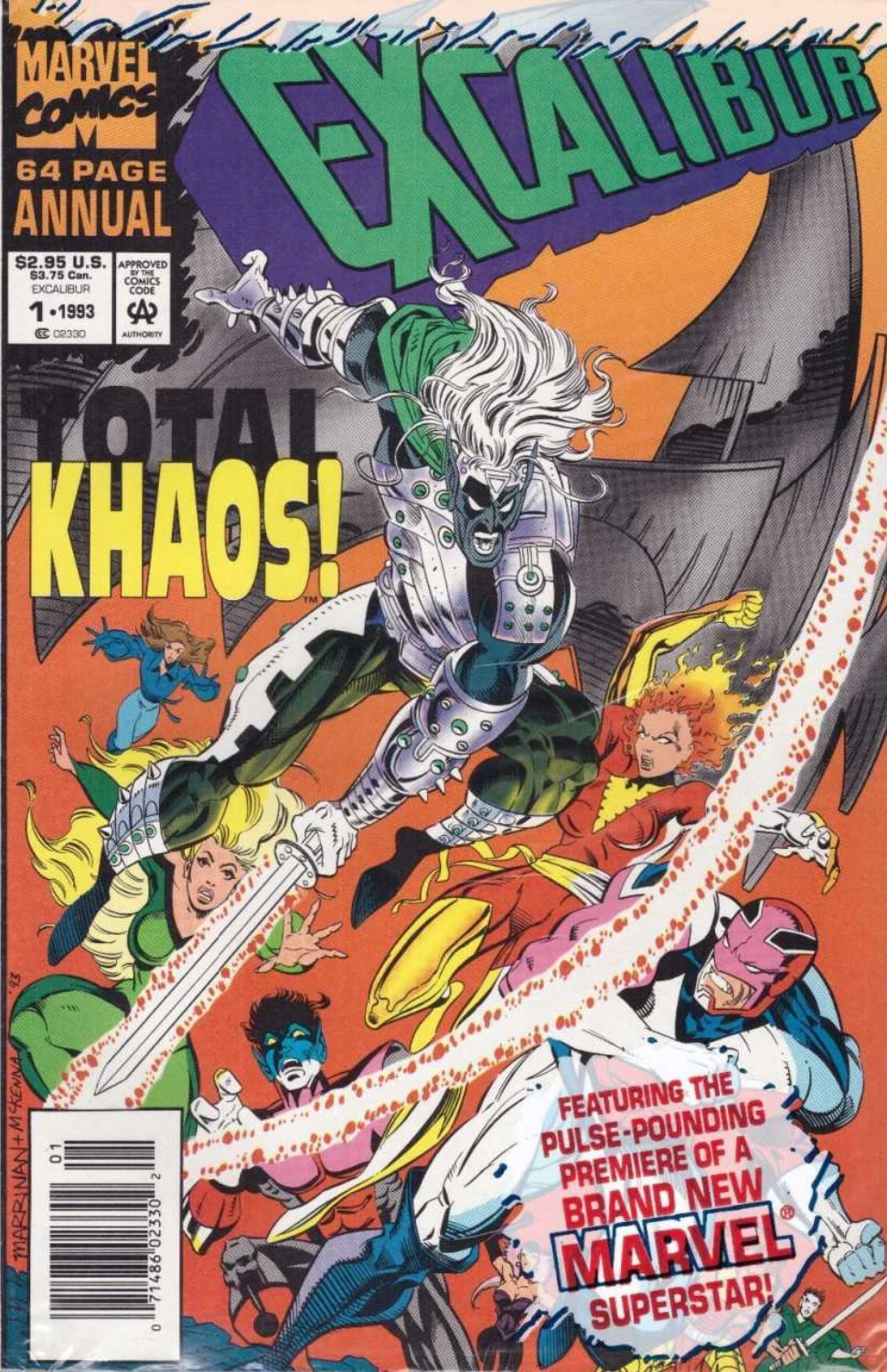 Excalibur Annual #1 [Polybagged w/ Trading Card] (1993)