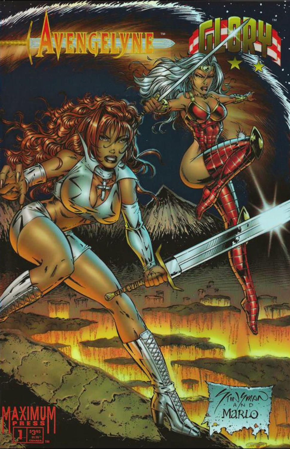 Avengelyne/Glory #1 (Chromium Wraparound Variant) [1995]