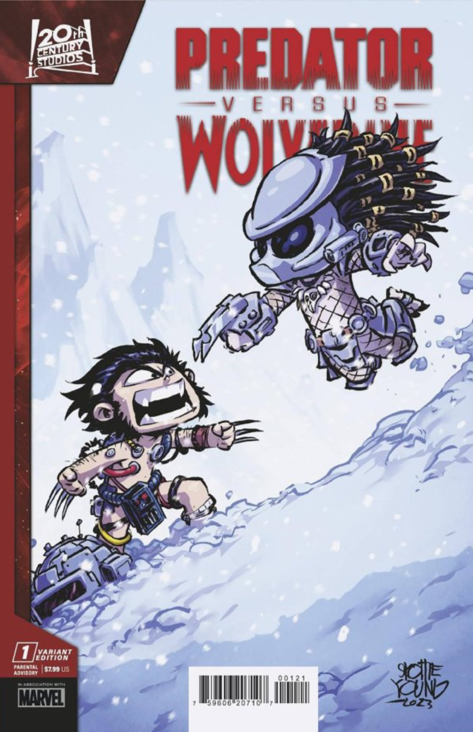 Predator vs. Wolverine #1 [Skottie Young Variant]