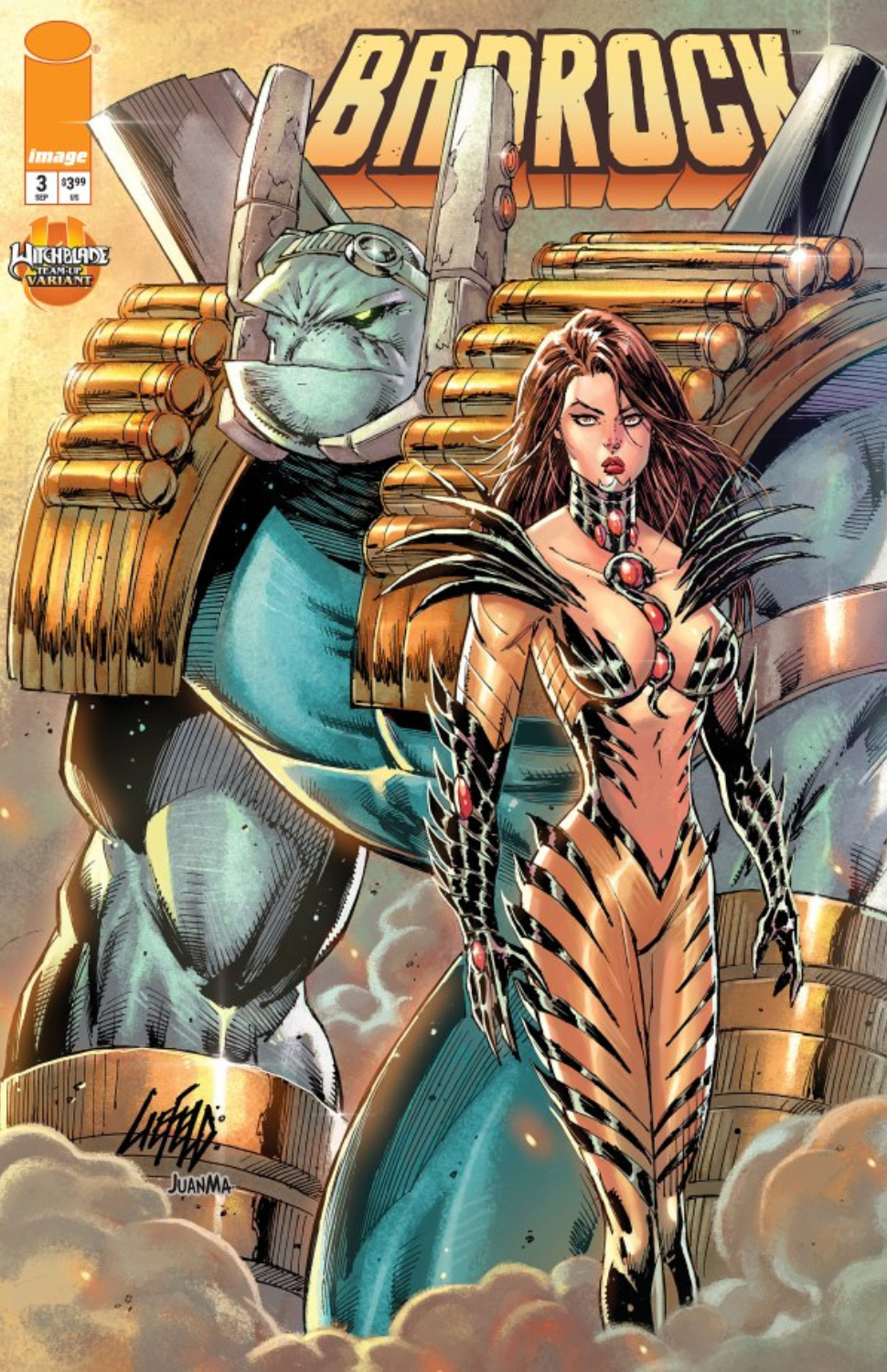 Badrock #3 [Rob Liefeld Witchblade Team-Up Variant]
