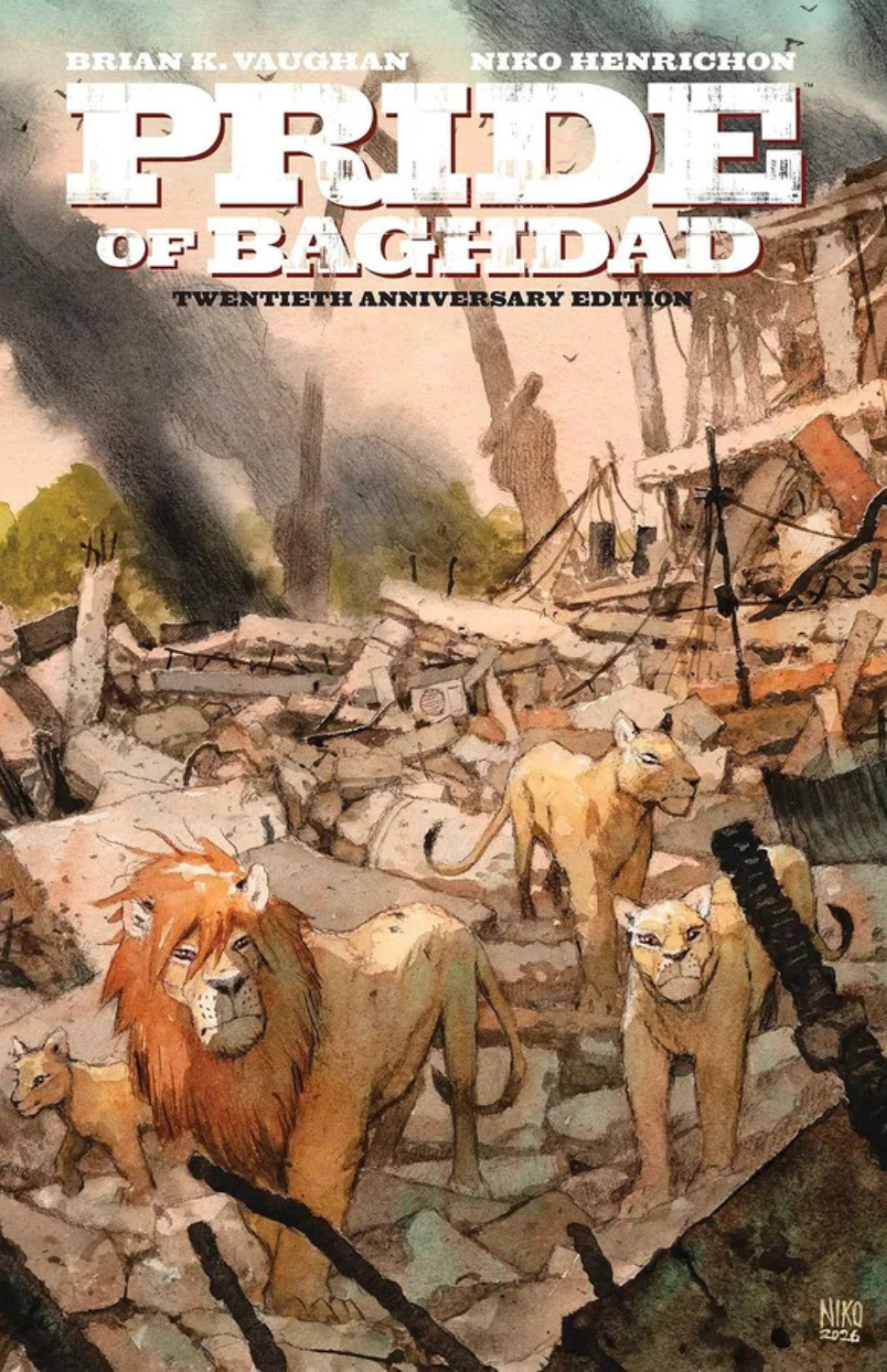Pride of Baghdad: The 20th Anniversary Edition HC [SIGNED BY Brian K Vaughn & Nico Henrichon]
