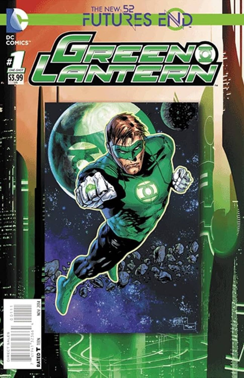 Green Lantern: Futures End #1 (One-Shot) [3D Lenticular Cover]
