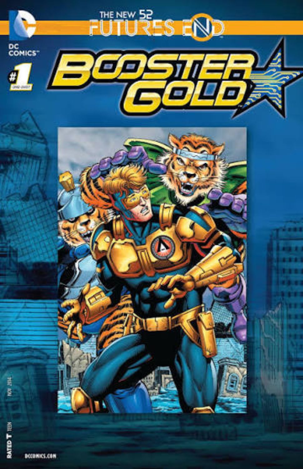 Booster Gold: Futures End #1 (One-Shot) [3D Lenticular Cover]