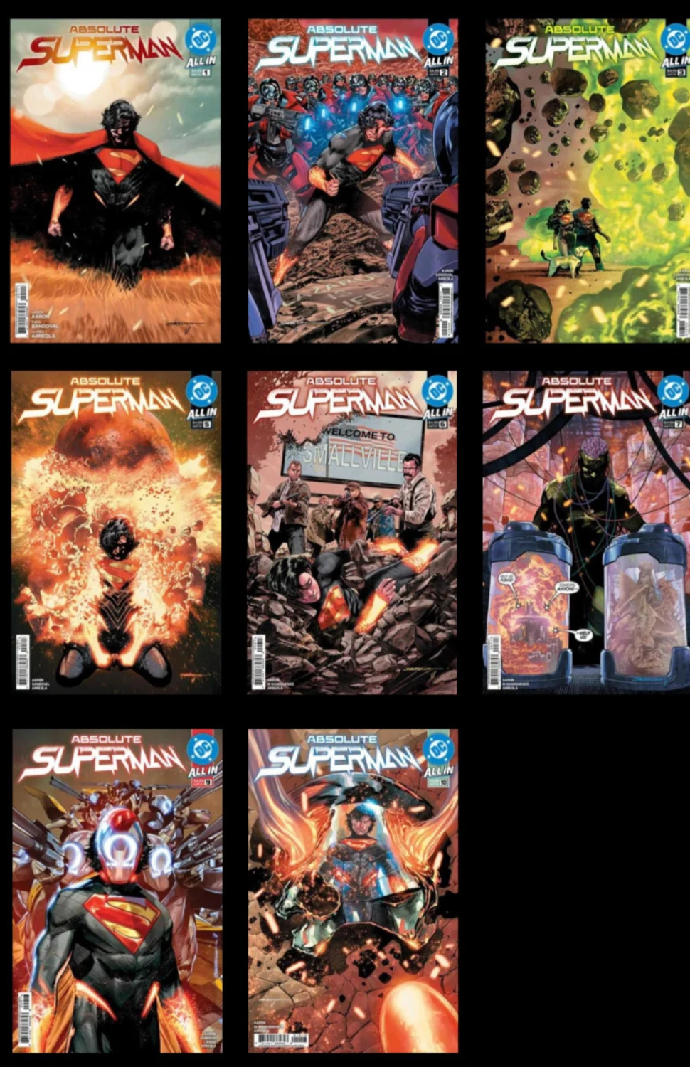 Absolute Superman: The First 10 Issues #1-10 Mega-Bundle!