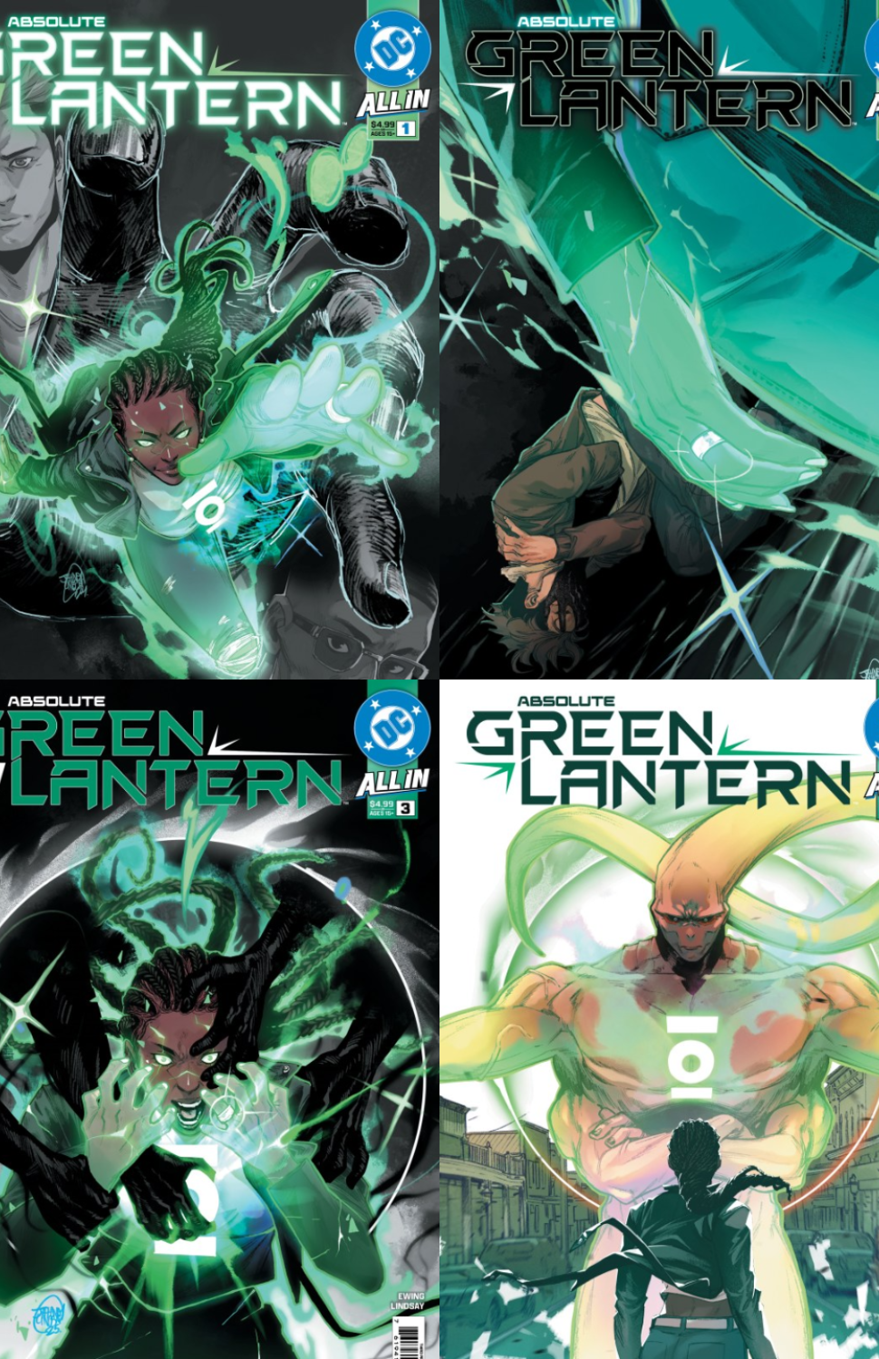 Absolute Green Lantern: The First 4 Issues #1-4 Mega-Bundle!