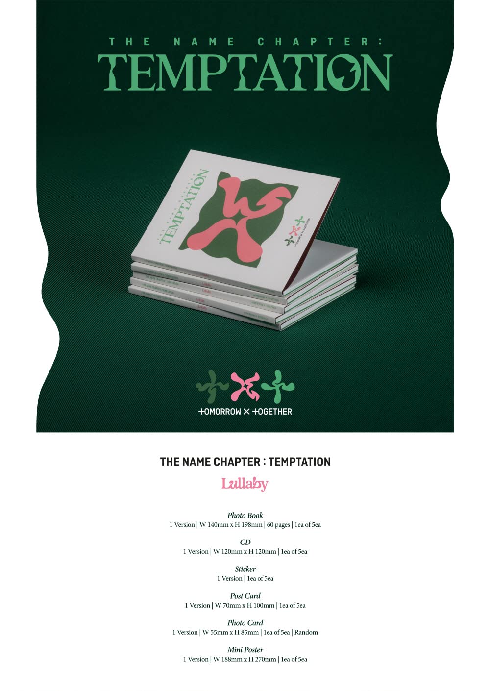 TOMORROW X TOGETHER - The Name Chapter: TEMPTATION (Lullaby) CD
