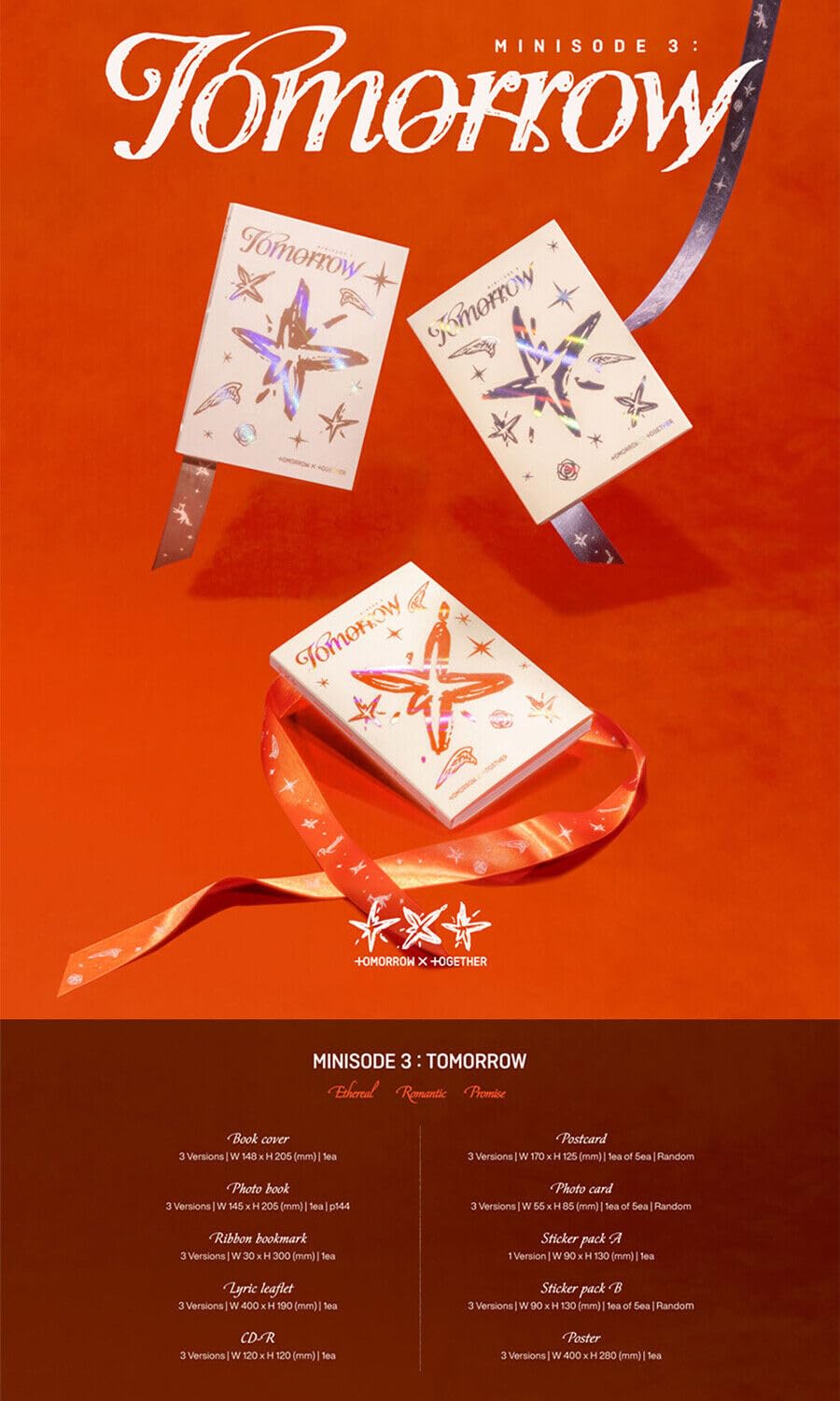 TXT (TOMORROW X TOGETHER) - MINISODE 3 "TOMORROW" Ethereal VER. / Target Exclusive CD