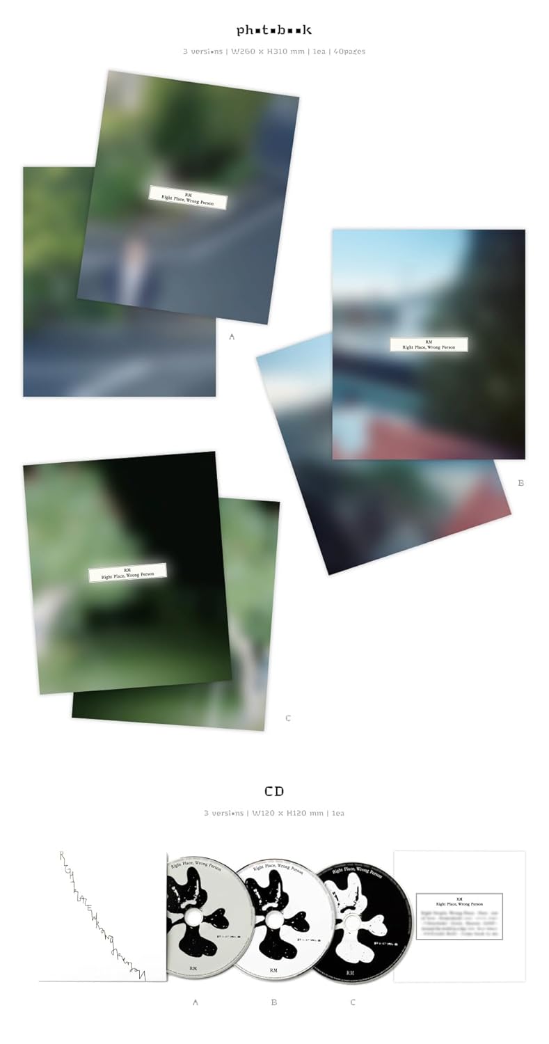 RM (BTS) Right Place, Wrong Person (Target Exclusive,  Ver. A) CD
