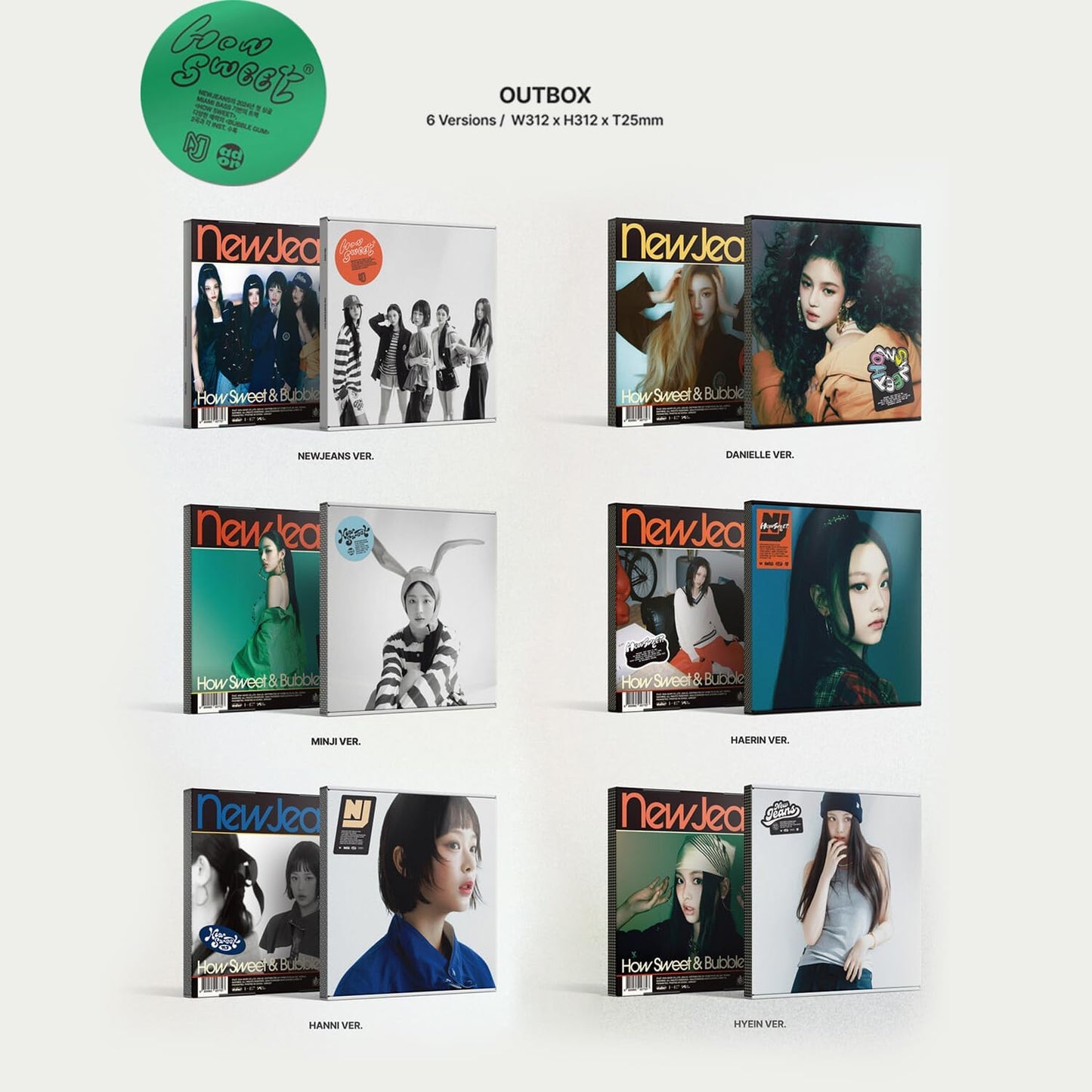 NewJeans - How Sweet + Bubble Gum (Hyein Ver. Target Exclusive) CD