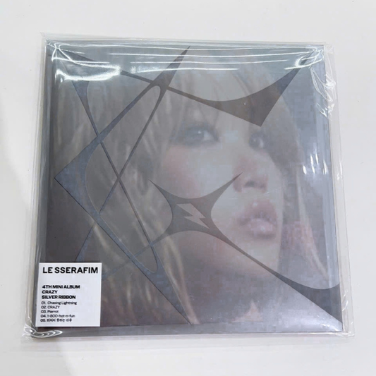 LE SSERAFIM - 4th Mini Album [CRAZY] (COMPACT SILVER RIBBON Ver.) CD