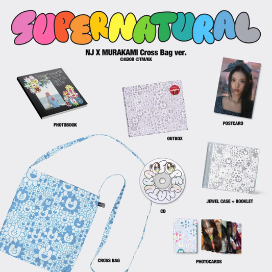 NewJeans - 'Supernatural' NJ X MURAKAMI (Target Exclusive HANNI Cross Bag Ver.) CD