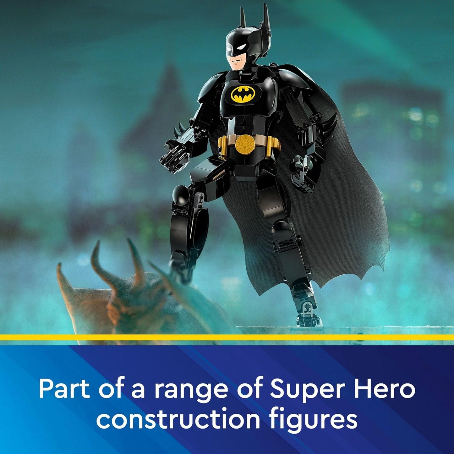 LEGO DC Batman Construction Figure - Fully Jointed DC Toy for Play and Display with Cape and Authentic Details from the Batman Returns Movie