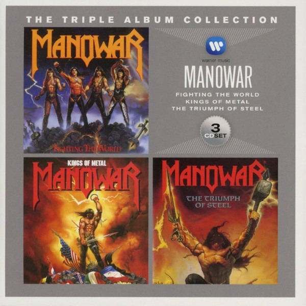 Manowar – The Triple Album Collection 3CDs (Fighting The World X Kings Of Metal X The Triumph Of Steel]