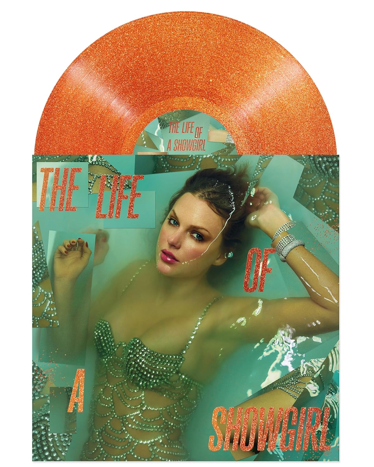 Taylor Swift - The Life of a Showgirl Orange Glitter Vinyl
