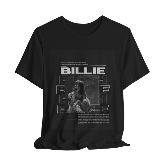 Oversized Black Billie Eilish T-shirt