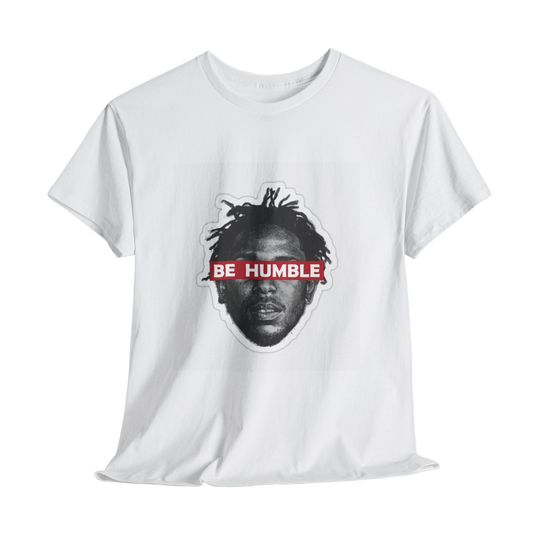 Oversized White Kendrick Lamar BE HUMBLE . T-shirt
