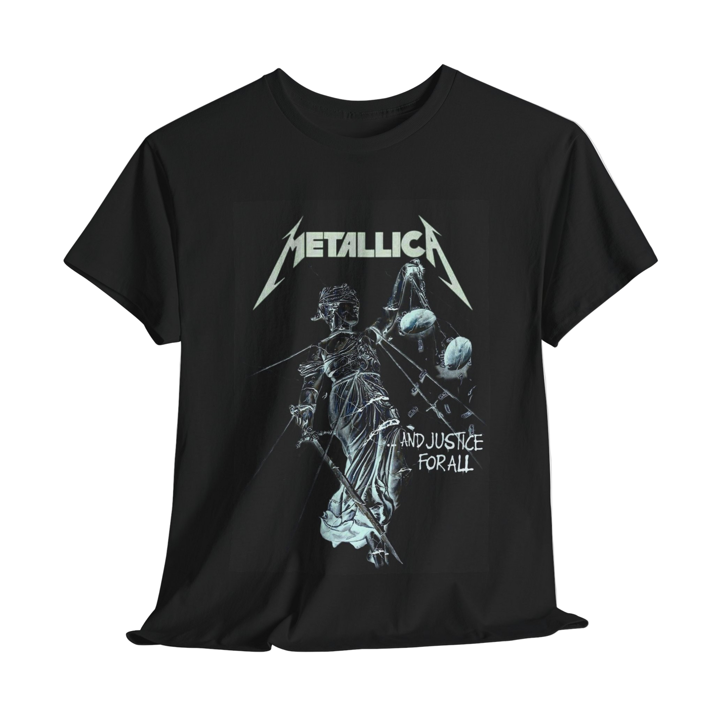 Oversized Black Metallica Justice for All T-shirt