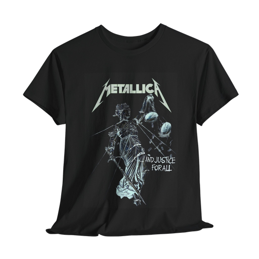 Oversized Black Metallica Justice for All T-shirt