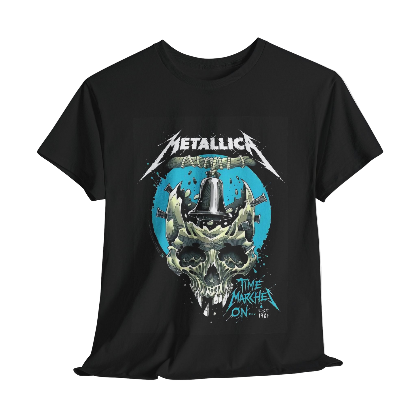 Oversized Black Metallica Time Marches On T-shirt