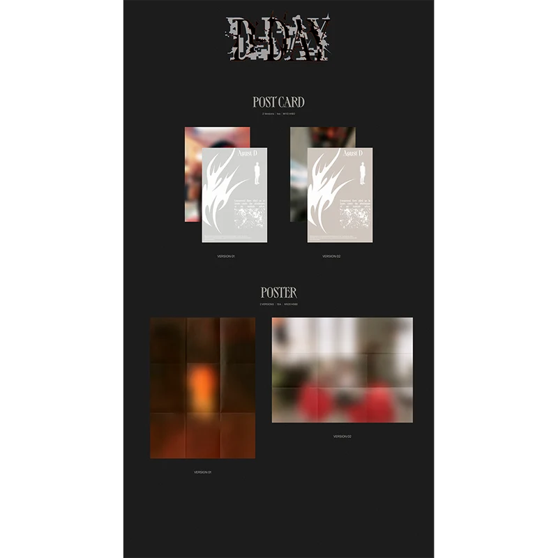 SUGA of BTS 민윤기 -  [D-DAY] Version 2 CD