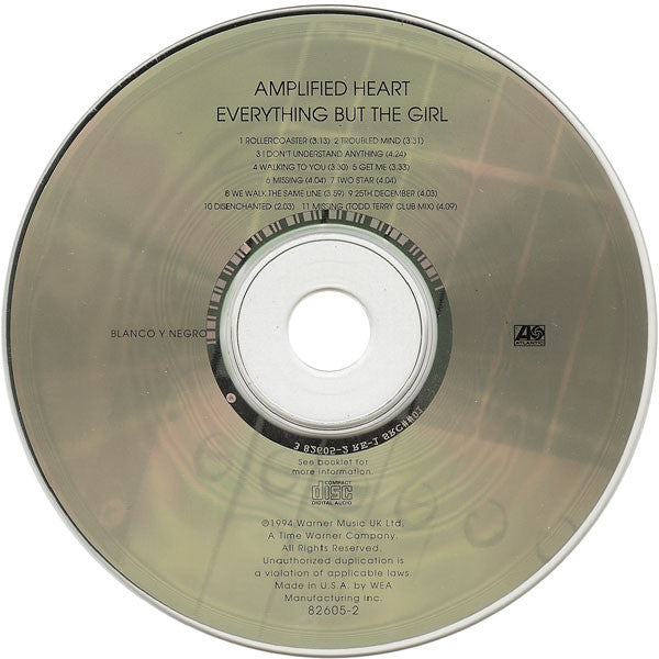 Everything But The Girl - Amplified Heart CD