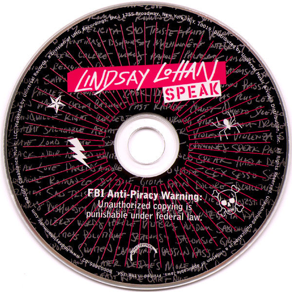 Lindsay Lohan - Speak CD