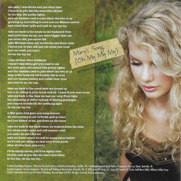 Taylor Swift - Taylor Swift CD