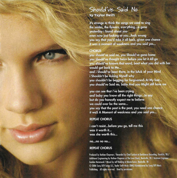 Taylor Swift - Taylor Swift CD