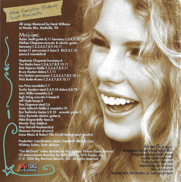 Taylor Swift - Taylor Swift CD