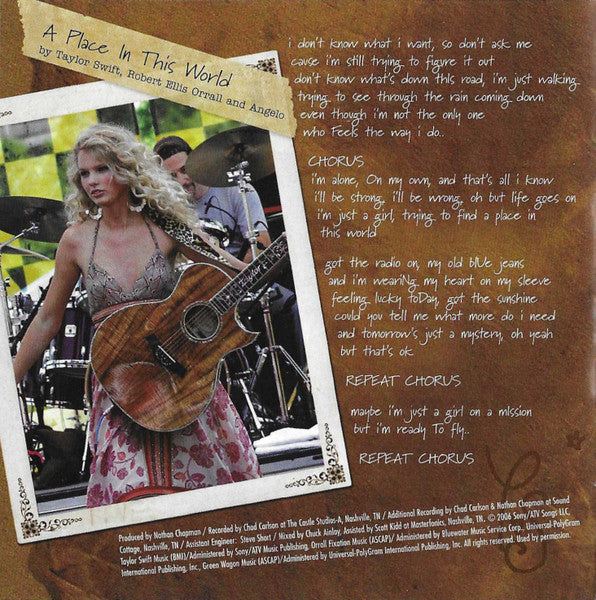 Taylor Swift - Taylor Swift CD