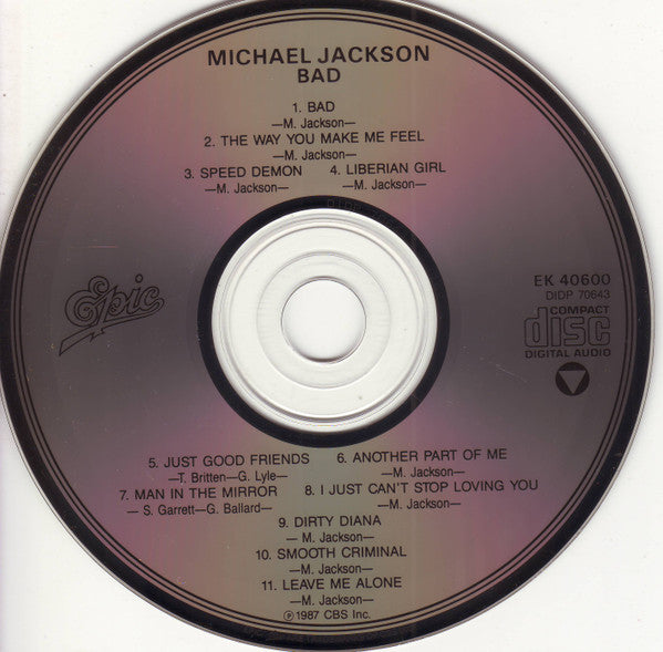 Michael Jackson - Bad CD