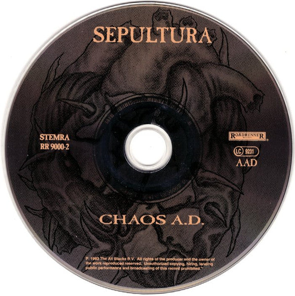 Sepultura - Chaos A.D. Remastered CD