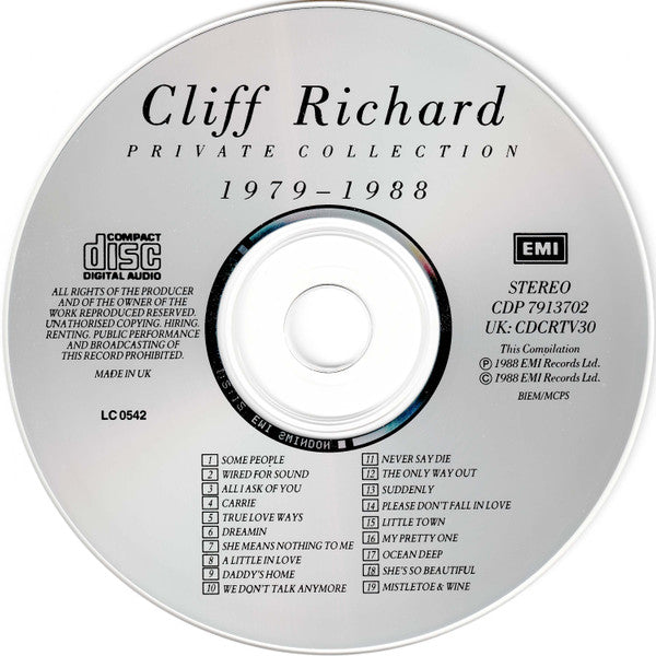 Cliff Richard - Private Collection (1979 - 1988) CD