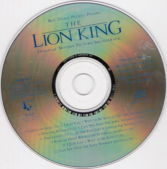 The Lion King Soundtracks CD