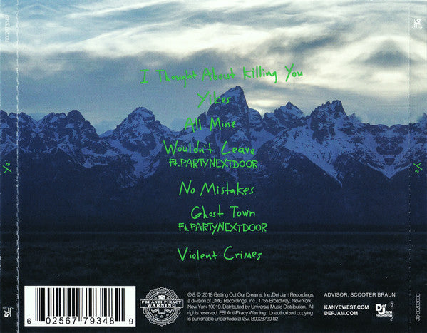 Kanye West - Ye CD – Elita Records