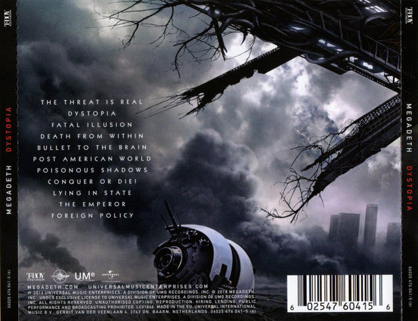 Megadeth - Dystopia CD