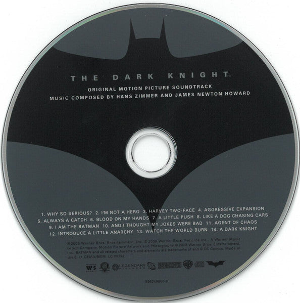 Hans Zimmer & James Newton Howard - Batman The Dark Knight Soundtrack CD