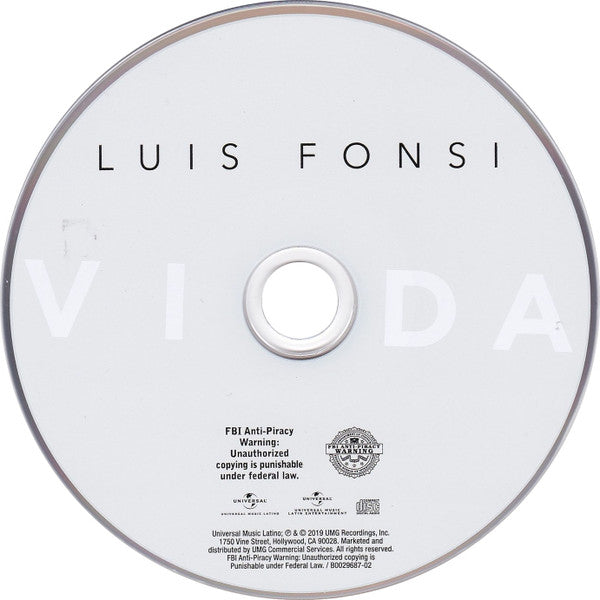 Luis Fonsi - Vida CD