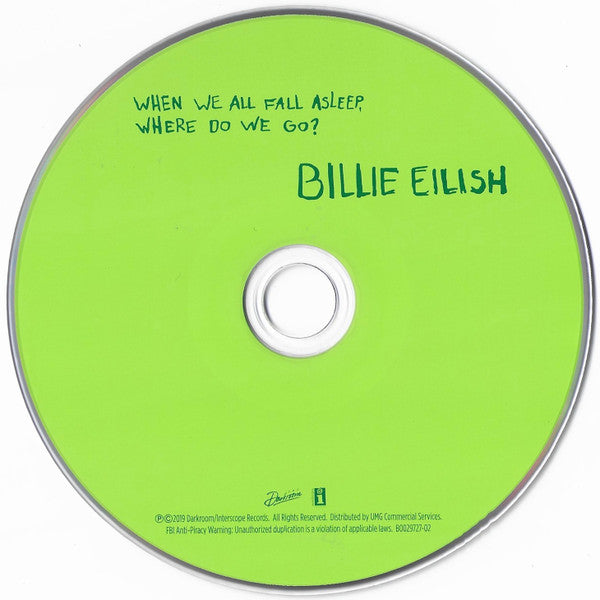 Billie Eilish - When We All Fall Asleep, Where Do We Go? CD