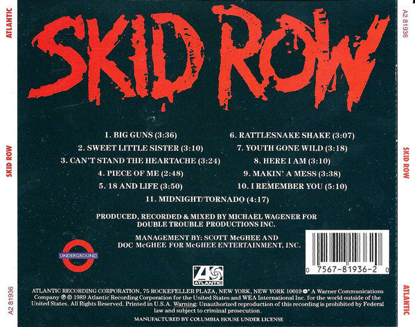 Skid Row - Skid Row CD