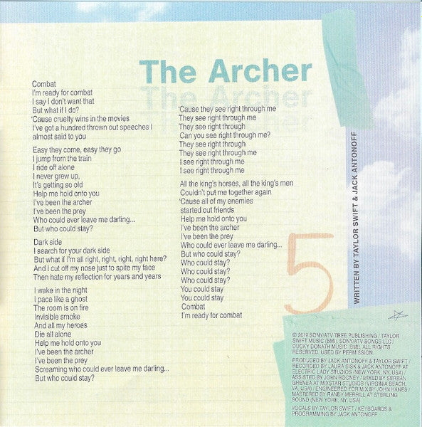 Taylor Swift - Lover CD