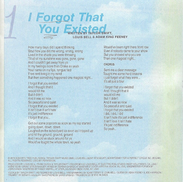 Taylor Swift - Lover CD