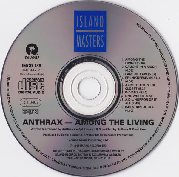 Anthrax - Among the Living CD