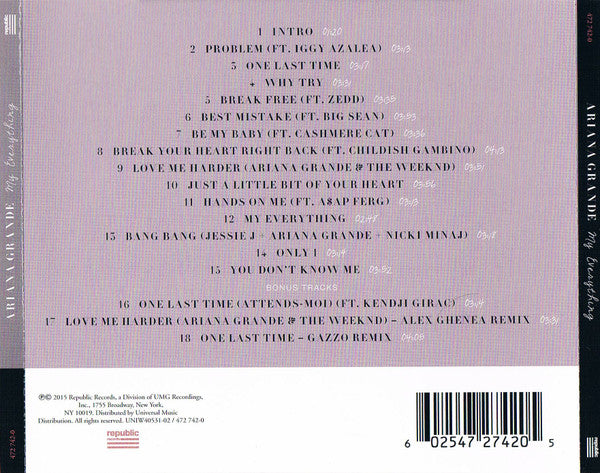 Ariana Grande - My Everything CD