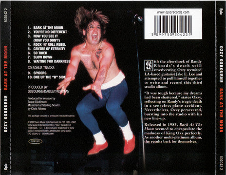 Ozzy Osbourne - Bark At The Moon Remastered CD
