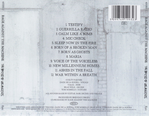 Rage Against the Machine - The Battle of Los Angeles CD