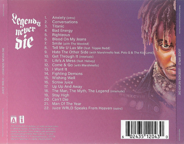 Juice WRLD - Legends Never Die CD