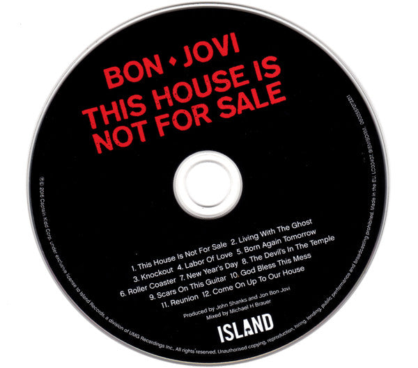 Bon Jovi - This House Is Not For Sale CD